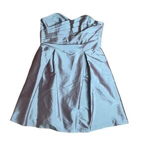 Alfred Sung D538 Atlantis Blue Iridescent Strapless Dress